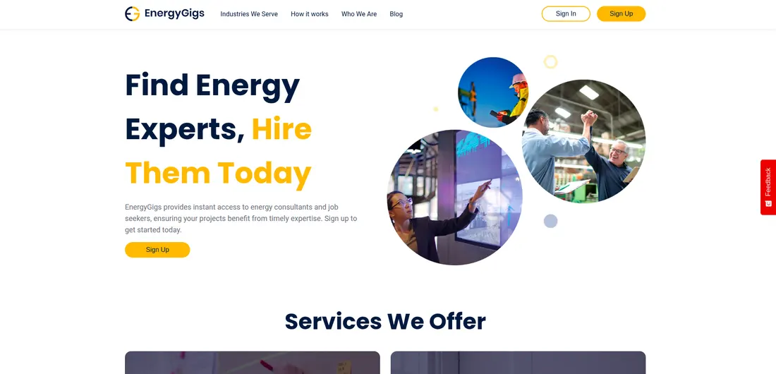 EnergyGigs marketplace